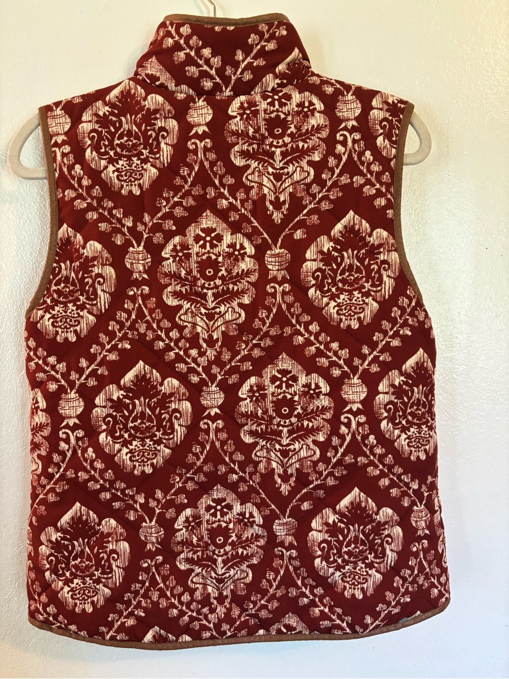 BeBop Quilted Red Patterned Vest - Picture 10 of 10